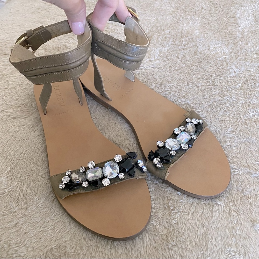 Jcrew Gemstone Leather Sandals
